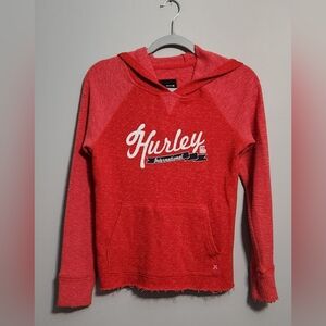 Womens Hurley Hoodie Terry Cloth Pullover Size Small